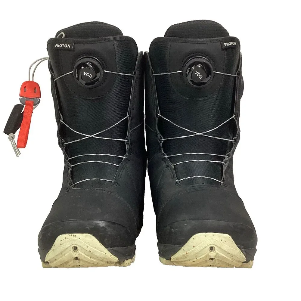Burton Imprint 3 Photon Boa Snowboard Boots - Men's Sz 7.5 - Black + White Soles